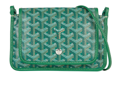 Plumet Pocket Wallet, &pound;1,200, Handbags, Green, Coated Canvas, Front view